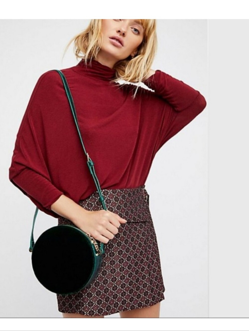 We The Free Terry Turtleneck Tunic Medium M